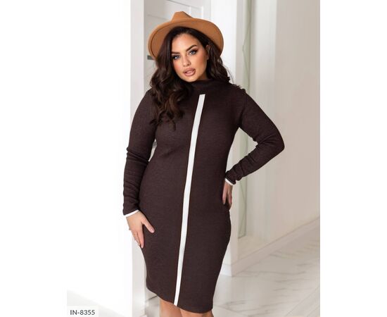 Фотография Женское летнее трикотажное платье р.46-48;50-52 (2цв) "LANA" купить недорого от прямого поставщика, изображение 5