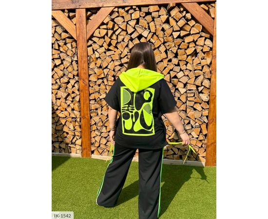 Жіночий костюм кофта з брюками на різанику великі розміри р.46-48;50-52;54-56;58-60 (4кол.) "VLADA" купити недорого від прямого постачальника, зображення 6