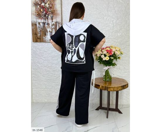 Жіночий костюм кофта з брюками на різанику великі розміри р.46-48;50-52;54-56;58-60 (4кол.) "VLADA" купити недорого від прямого постачальника, зображення 11