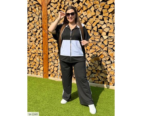 Жіночий костюм кофта з брюками на різанику великі розміри р.46-48;50-52;54-56;58-60 (4кол.) "VLADA" купити недорого від прямого постачальника, зображення 12