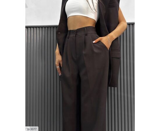 Костюм двійка жіночий з жилетом та брюками р.S-M;M-L (3кол.) "ANNVER" купити недорого від прямого постачальника, зображення 5 Костюм двійка жіночий з жилетом та брюками р.S-M;M-L (3кол.) "ANNVER" купити недорого від прямого постачальника, зображення 5