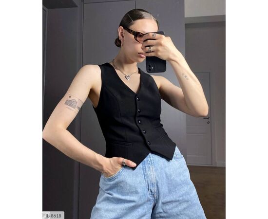 Жіноча жилетка р.S-M;M-L (2кол.) "ANNVER" купити недорого від прямого постачальника, зображення 4 Жіноча жилетка р.S-M;M-L (2кол.) "ANNVER" купити недорого від прямого постачальника, зображення 4