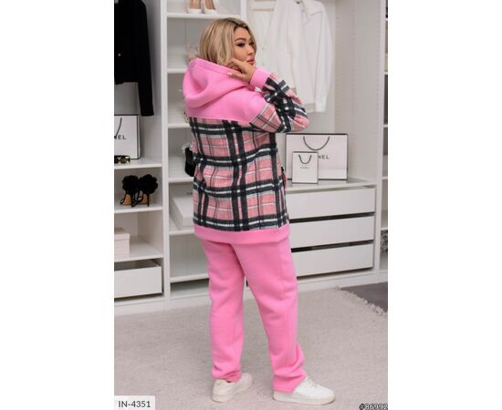 Стильний спортивний костюм жіночий з капюшоном. р.46-48;50-52;54-56;58-60;62-64 (5кол.) "VLADA" купити недорого від прямого постачальника, зображення 7