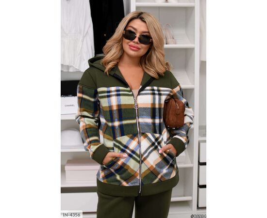 Стильний спортивний костюм жіночий з капюшоном. р.46-48;50-52;54-56;58-60;62-64 (5кол.) "VLADA" купити недорого від прямого постачальника, зображення 12