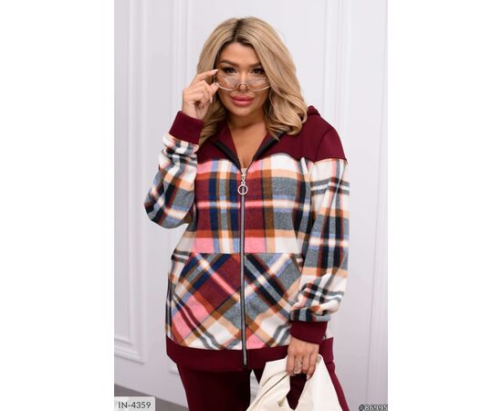 Стильний спортивний костюм жіночий з капюшоном. р.46-48;50-52;54-56;58-60;62-64 (5кол.) "VLADA" купити недорого від прямого постачальника, зображення 15