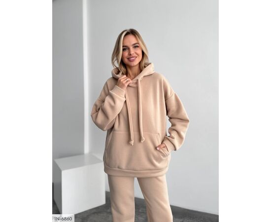 Фотография Женский спортивный костюм трёхнитка на флисе р.42-44;46-48 (9цв) "ANNABELLE" купить недорого от прямого поставщика, изображение 16
