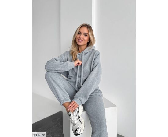 Фотография Женский спортивный костюм трёхнитка на флисе р.42-44;46-48 (9цв) "ANNABELLE" купить недорого от прямого поставщика, изображение 23