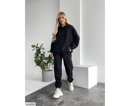 Фотография Женский спортивный костюм трёхнитка на флисе большого размера р.50-52;54-56 (9цв) "ANNABELLE" купить недорого от прямого поставщика, изображение 22