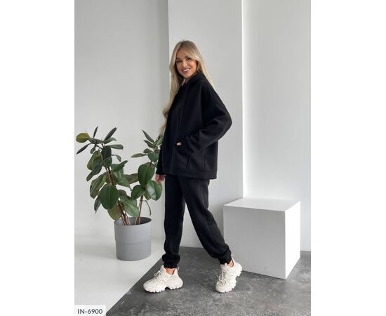 Фотография Женский спортивный костюм трёхнитка на флисе большого размера р.50-52;54-56 (9цв) "ANNABELLE" купить недорого от прямого поставщика, изображение 24