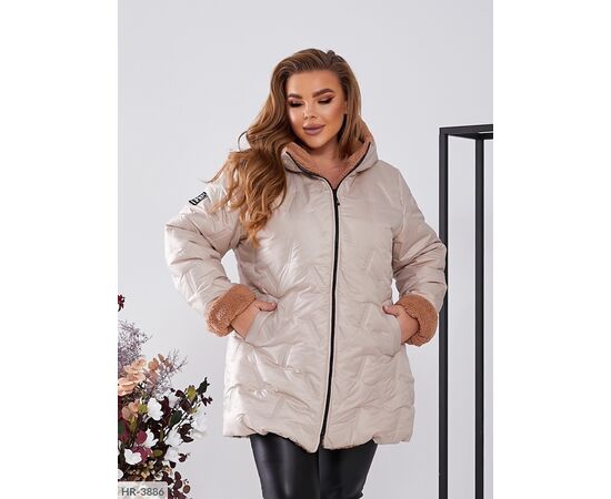 Жіноча куртка плащівка р.50-52;54-56;58-60;62-64 (3кол.) "LETTI" купити недорого від прямого постачальника, зображення 4