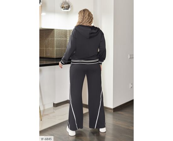 Жіночий костюм кофта з брюками на різанику великі розміри р.50-52;54-56;58-60;62-64 "LETTI" купити недорого від прямого постачальника, зображення 8