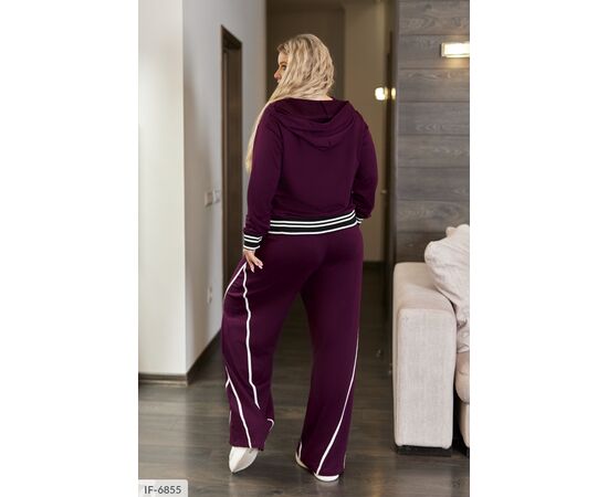 Жіночий костюм кофта з брюками на різанику великі розміри р.50-52;54-56;58-60;62-64 "LETTI" купити недорого від прямого постачальника, зображення 13