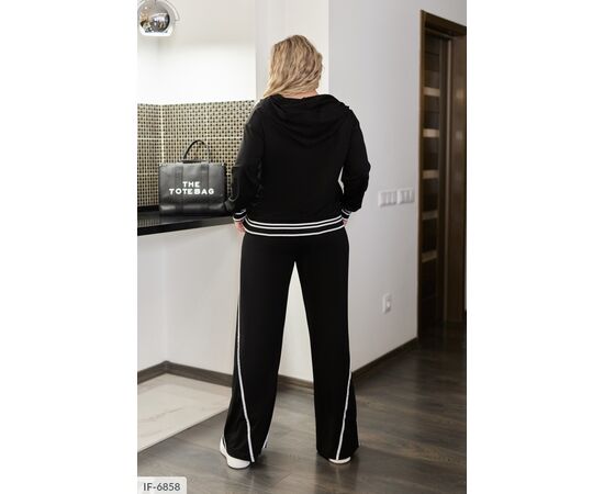 Жіночий костюм кофта з брюками на різанику великі розміри р.50-52;54-56;58-60;62-64 "LETTI" купити недорого від прямого постачальника, зображення 19