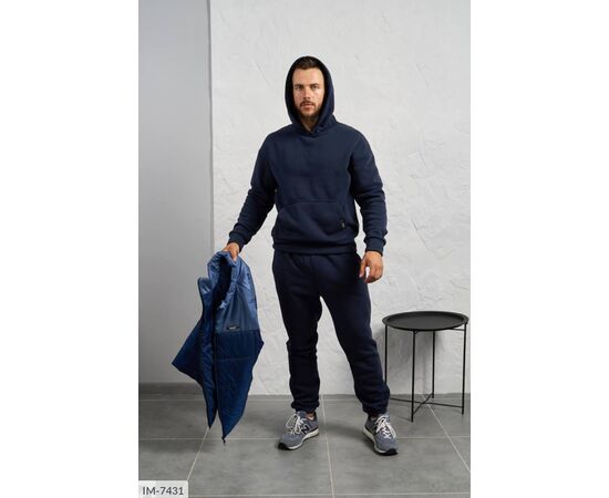 Фотография Мужской спортивный костюм трёхнитка на флисе р.48;50;52;54-56;58-60 "LETTI" купить недорого от прямого поставщика, изображение 23