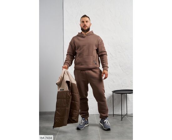 Фотография Мужской спортивный костюм трёхнитка на флисе р.48;50;52;54-56;58-60 "LETTI" купить недорого от прямого поставщика, изображение 26