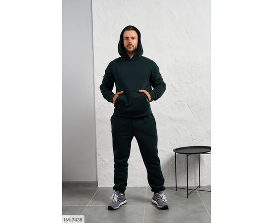Фотография Мужской спортивный костюм трёхнитка на флисе р.48;50;52;54-56;58-60 "LETTI" купить недорого от прямого поставщика, изображение 2