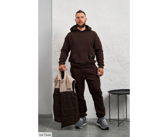 Фотография Мужской спортивный костюм трёхнитка на флисе р.48;50;52;54-56;58-60 "LETTI" купить недорого от прямого поставщика, изображение 17