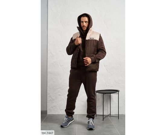 Фотография Мужской спортивный костюм трёхнитка на флисе р.48;50;52;54-56;58-60 "LETTI" купить недорого от прямого поставщика, изображение 14
