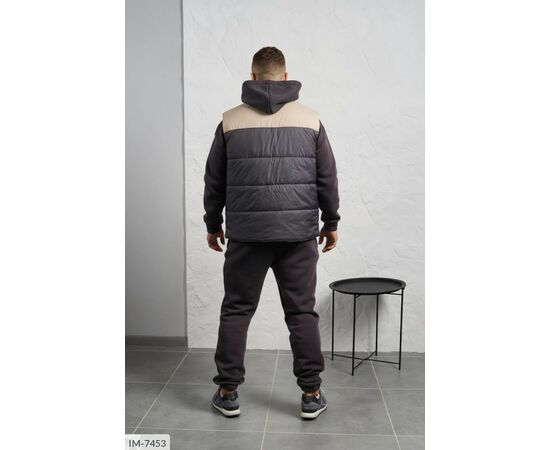 Фотография Мужской спортивный костюм трёхнитка на флисе р.48;50;52;54-56;58-60 "LETTI" купить недорого от прямого поставщика, изображение 8