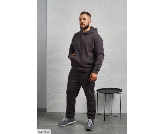 Фотография Мужской спортивный костюм трёхнитка на флисе р.48;50;52;54-56;58-60 "LETTI" купить недорого от прямого поставщика, изображение 7