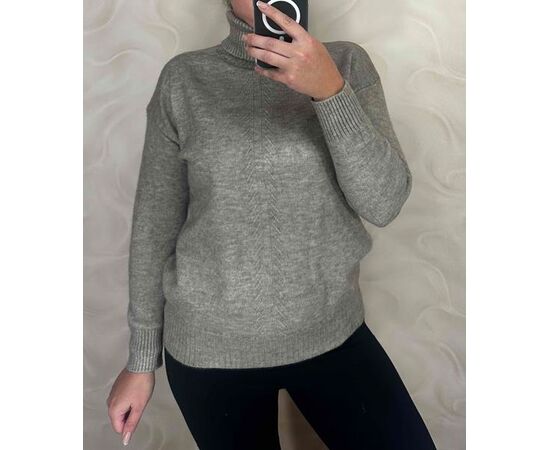 Светр жіночий 24084 grey р.44-48 "PULSE" недорого оптом від прямого постачальника Светр жіночий 24084 grey р.44-48 "PULSE" недорого оптом від прямого постачальника