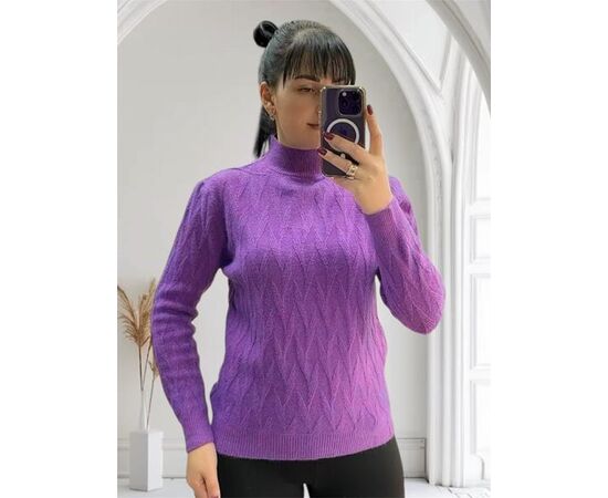 Светр жіночий 26370 lilac р.48-52 "PULSE" недорого оптом від прямого постачальника Светр жіночий 26370 lilac р.48-52 "PULSE" недорого оптом від прямого постачальника