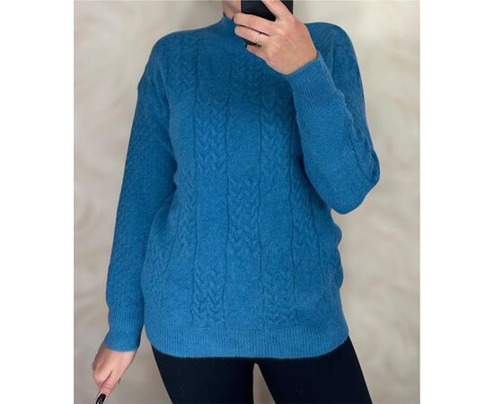 Светр жіночий 26382 blue р.46-52 "PULSE" недорого оптом від прямого постачальника Светр жіночий 26382 blue р.46-52 "PULSE" недорого оптом від прямого постачальника