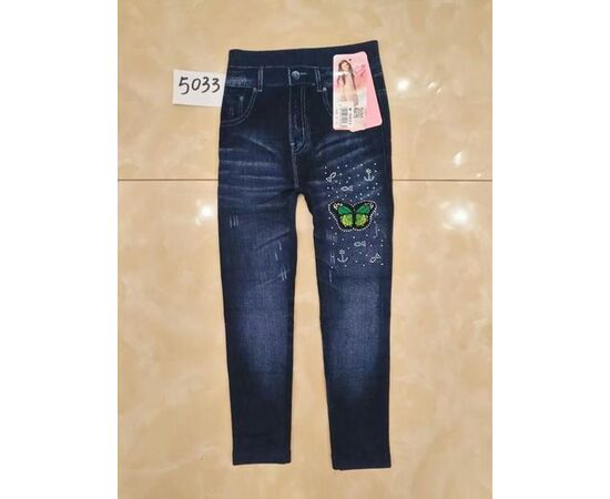 Лосины детские тёплые на девочку 5033-1 blue р.6-10 "JEANS KIDS" недорого оптом от прямого поставщика Фотография Лосины детские тёплые на девочку 5033-1 blue р.6-10 "JEANS KIDS" недорого оптом от прямого поставщика