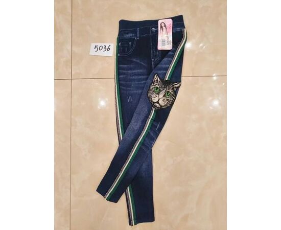 Лосины детские тёплые на девочку 5036 blue р.8-14 "JEANS KIDS" недорого оптом от прямого поставщика Фотография Лосины детские тёплые на девочку 5036 blue р.8-14 "JEANS KIDS" недорого оптом от прямого поставщика