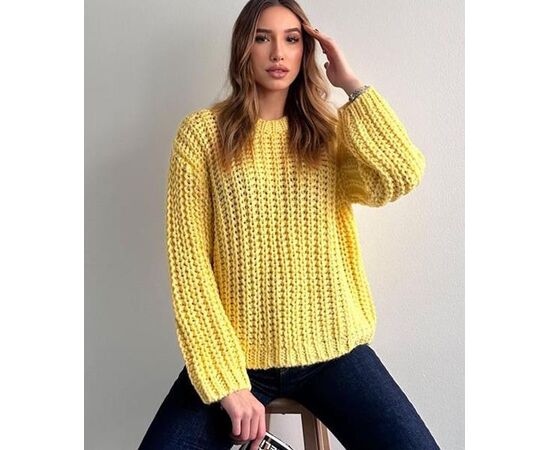 Свитер женский LR761 yellow р.42-48 "Lora" недорого оптом от прямого поставщика Фотография Свитер женский LR761 yellow р.42-48 "Lora" недорого оптом от прямого поставщика