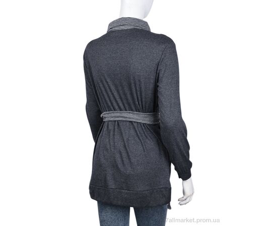 Кофта жіноча Весна/осінь B041-2 d.grey (10513) (5 шт. р.сіткаL-2XL) "Obuvok" недорого оптом від прямого постачальника, зображення 2