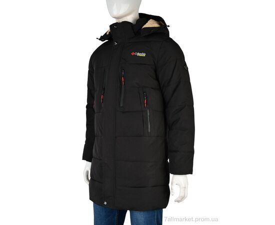 Куртка чоловіча Зима A23 black (5 шт. р.сітка50-58) "Jackets" недорого оптом від прямого постачальника, зображення 2