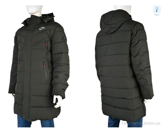 Куртка чоловіча Зима A21 khaki (5 шт. р.сітка48-56) "Jackets" недорого оптом від прямого постачальника, зображення 4