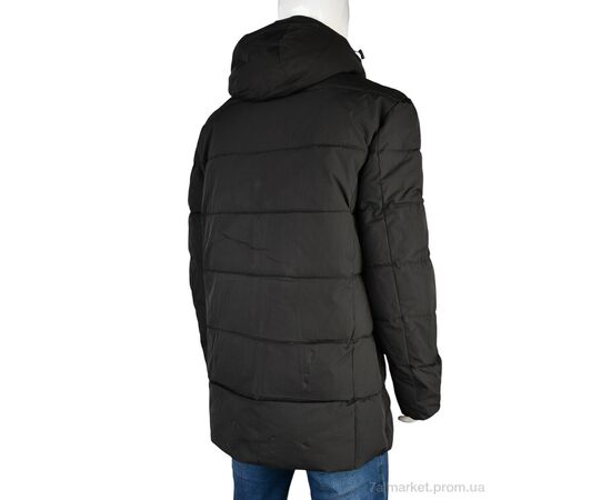 Куртка чоловіча Зима A14 black (5 шт. р.сітка48-56) "Jackets" недорого оптом від прямого постачальника, зображення 3