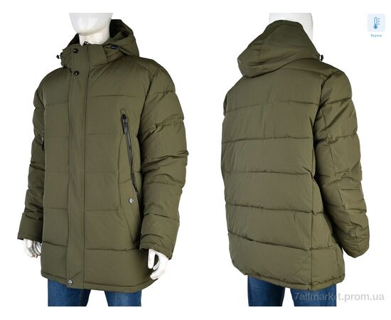 Куртка чоловіча Зима A3 khaki (5 шт. р.сітка60-68) "Jackets" недорого оптом від прямого постачальника, зображення 3