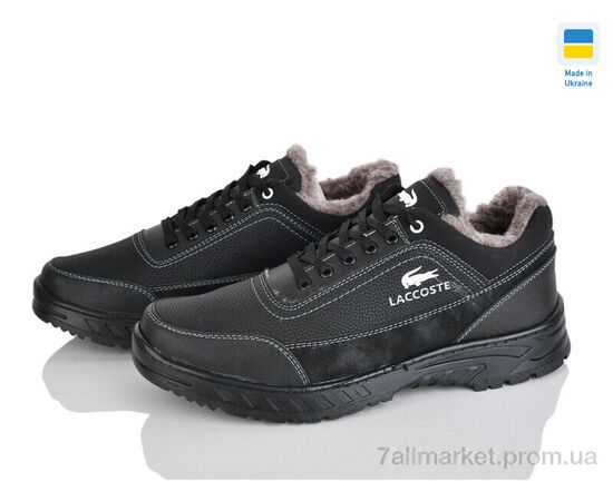 Фотография Кроссовки мужские модные зима ЛБ42 чорний (8 пар р.40-45) "Paolla" недорого оптом от прямого поставщика, изображение 2