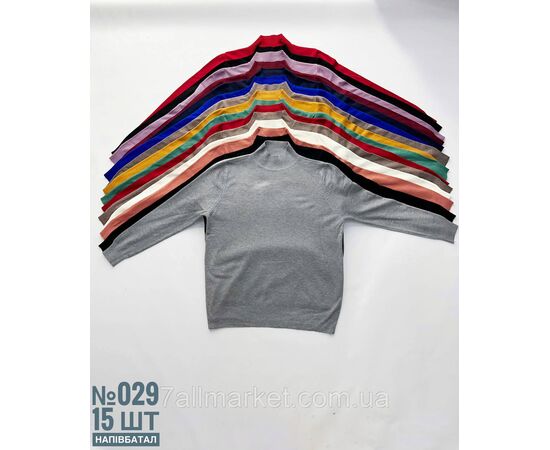 Фотография ЖІНОЧИЙ БАЗОВИЙ ГОЛЬФ НАПІВБАТАЛЬНІ УНІВЕРСАЛЬНІ РОЗМІРИ 48-52 "PARTNERS" недорого от прямого поставщика, изображение 2