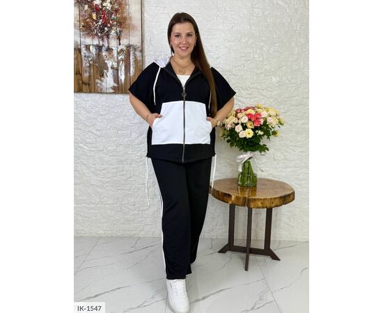 Фотография Женский костюм кофта с брюками на резнике большие размеры р.46-48;50-52;54-56;58-60 (4цв) "VLADA" купить недорого от прямого поставщика, изображение 10