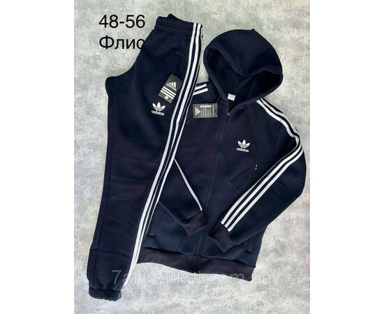 Фотография Спортивный костюм мужской на манжете/флис размеры 48-56(2цв) "SPORT" недорого от прямого поставщика, изображение 2