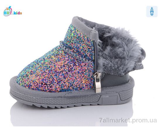 Уггі дитячі утеплені Зима T7019-3 (8 пар р.21-26) "BBT" недорого оптом від прямого постачальника, зображення 2