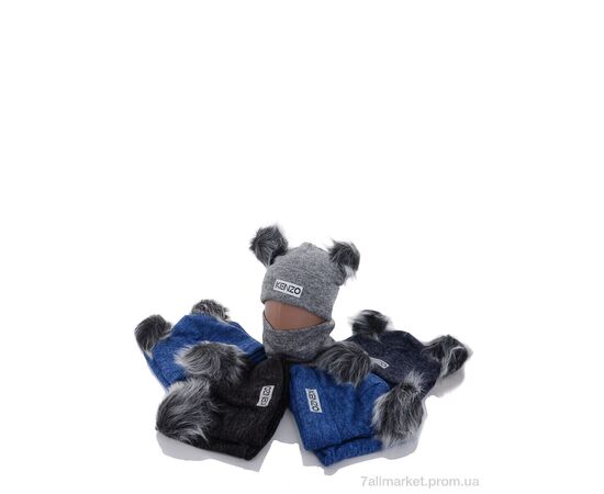 Шапка дитяча Зима KA480 комплект mix (5 шт. р.сітка48-50) "Red Hat" недорого оптом від прямого постачальника, зображення 2