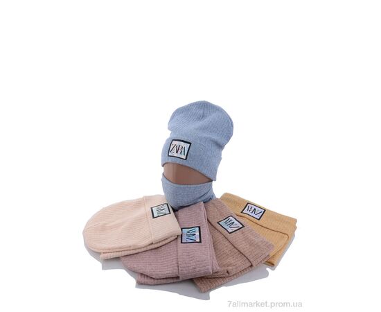 Жіноча шапка Зима KA372 комплект mix (5 шт. р.сітка50-52) "Red Hat" недорого оптом від прямого постачальника, зображення 2