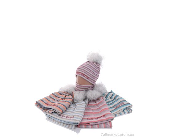 Жіноча шапка Зима KA470 комплект mix (5 шт. р.сітка50-52) "Red Hat" недорого оптом від прямого постачальника, зображення 2