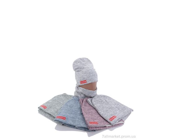 Жіноча шапка Зима KA356 комплект mix фліс (5 шт. р.сітка48-50) "Red Hat" недорого оптом від прямого постачальника, зображення 2