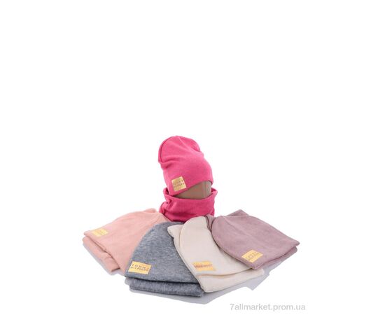 Жіноча шапка Зима KA458 комплект mix фліс (5 шт. р.сітка50-52) "Red Hat" недорого оптом від прямого постачальника, зображення 2