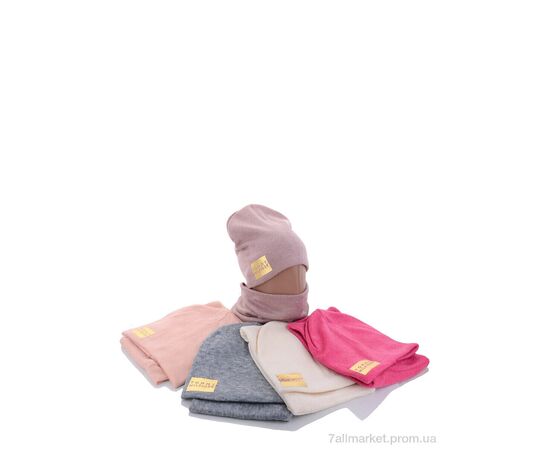 Жіноча шапка Зима KA361 комплект mix фліс (5 шт. р.сітка50-52) "Red Hat" недорого оптом від прямого постачальника, зображення 2