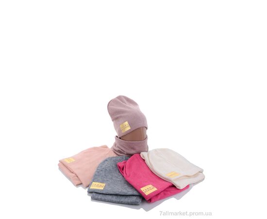 Жіноча шапка Зима KA345 комплект mix фліс (5 шт. р.сітка50-54) "Red Hat" недорого оптом від прямого постачальника, зображення 2