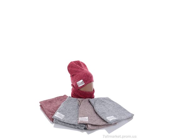 Жіноча шапка Зима KA475 комплект mix фліс (5 шт. р.сітка48-52) "Red Hat" недорого оптом від прямого постачальника, зображення 2