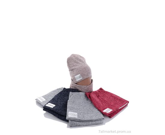 Жіноча шапка Зима KA364 комплект mix фліс (5 шт. р.сітка50-54) "Red Hat" недорого оптом від прямого постачальника, зображення 2