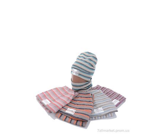 Жіноча шапка Зима KA348 комплект mix фліс (5 шт. р.сітка48-50) "Red Hat" недорого оптом від прямого постачальника, зображення 2